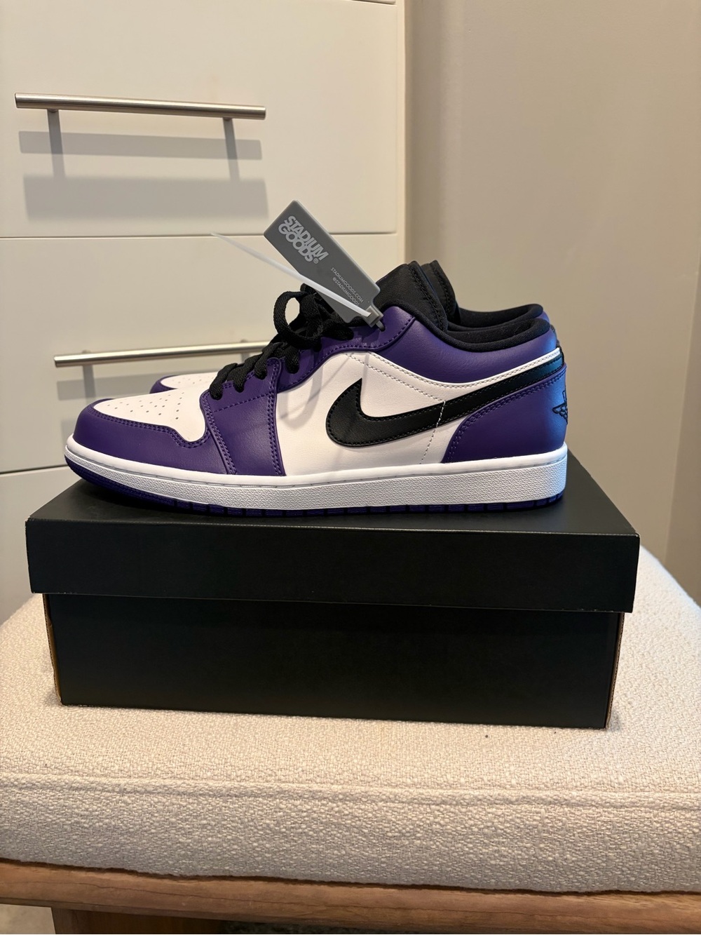 Jordan 1 Low - Purple White Black